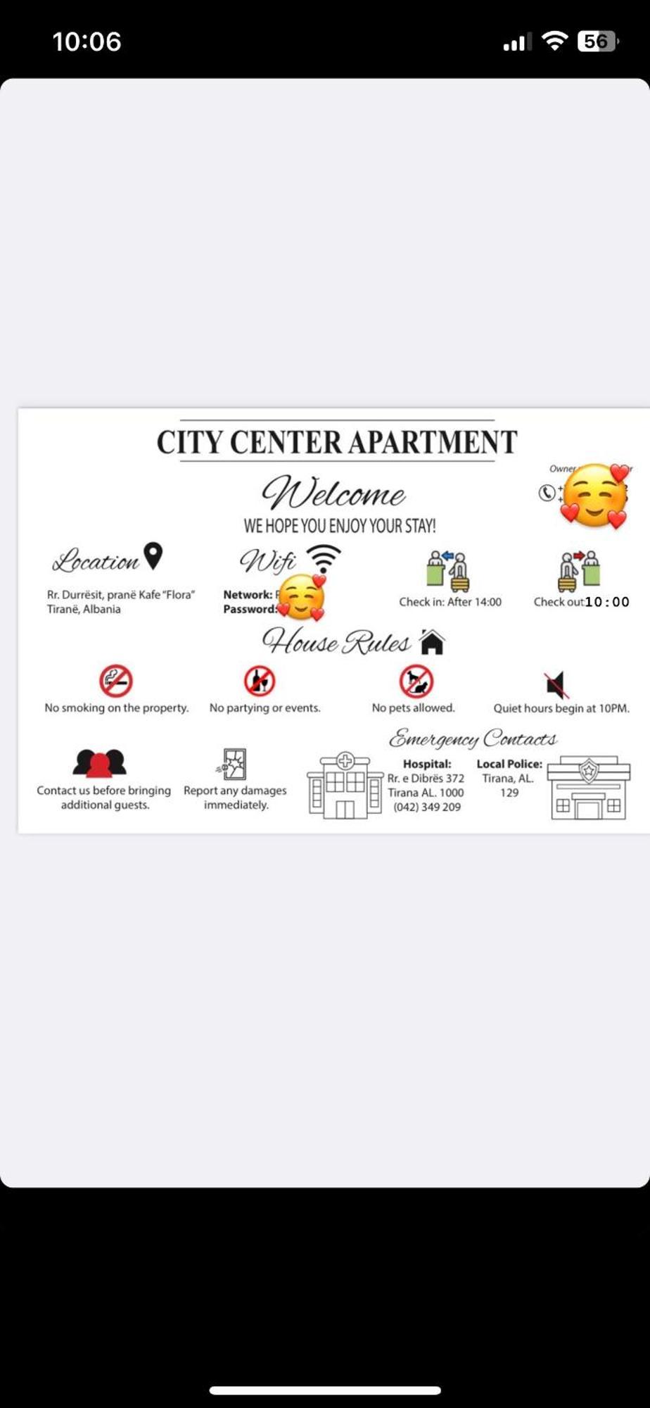 City Center Apartment Kafe Flora 地拉那 外观 照片